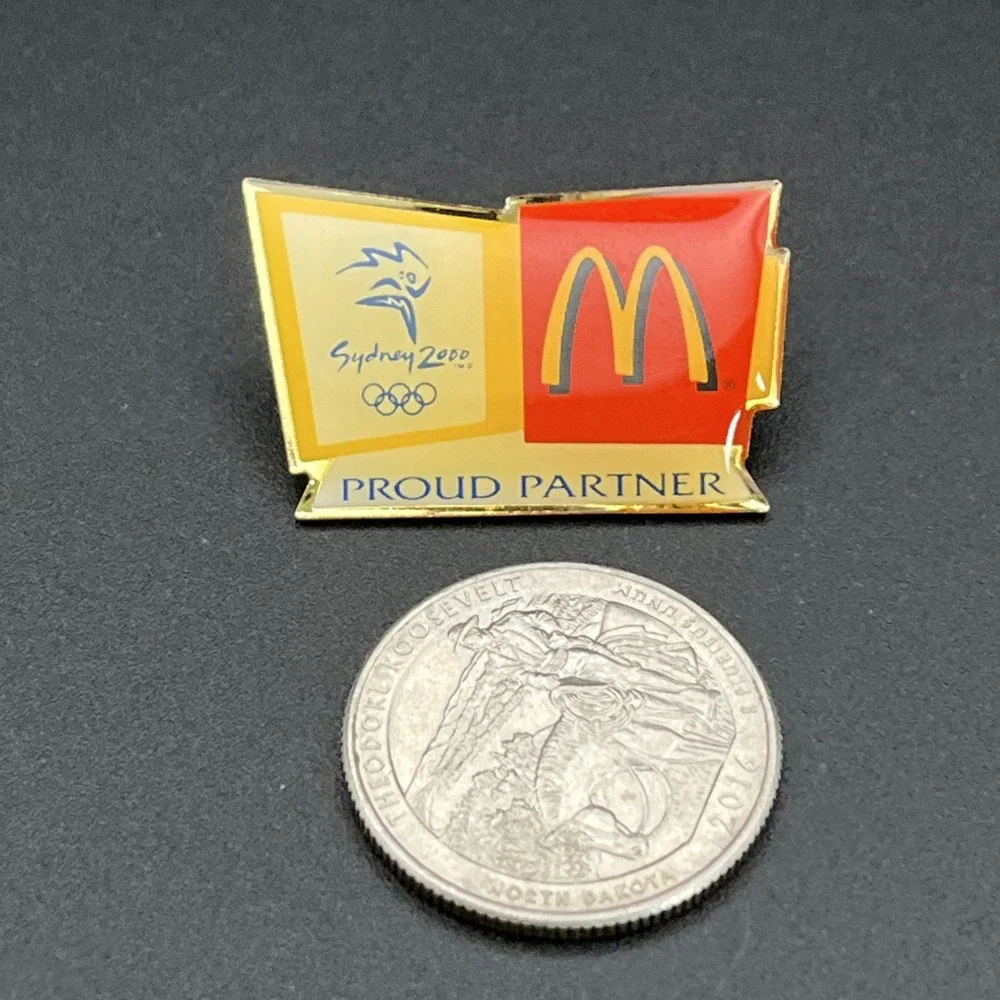 McDonald's 2000 Sydney Olympics‎ Proud Partner Employee Lapel Hat Pin